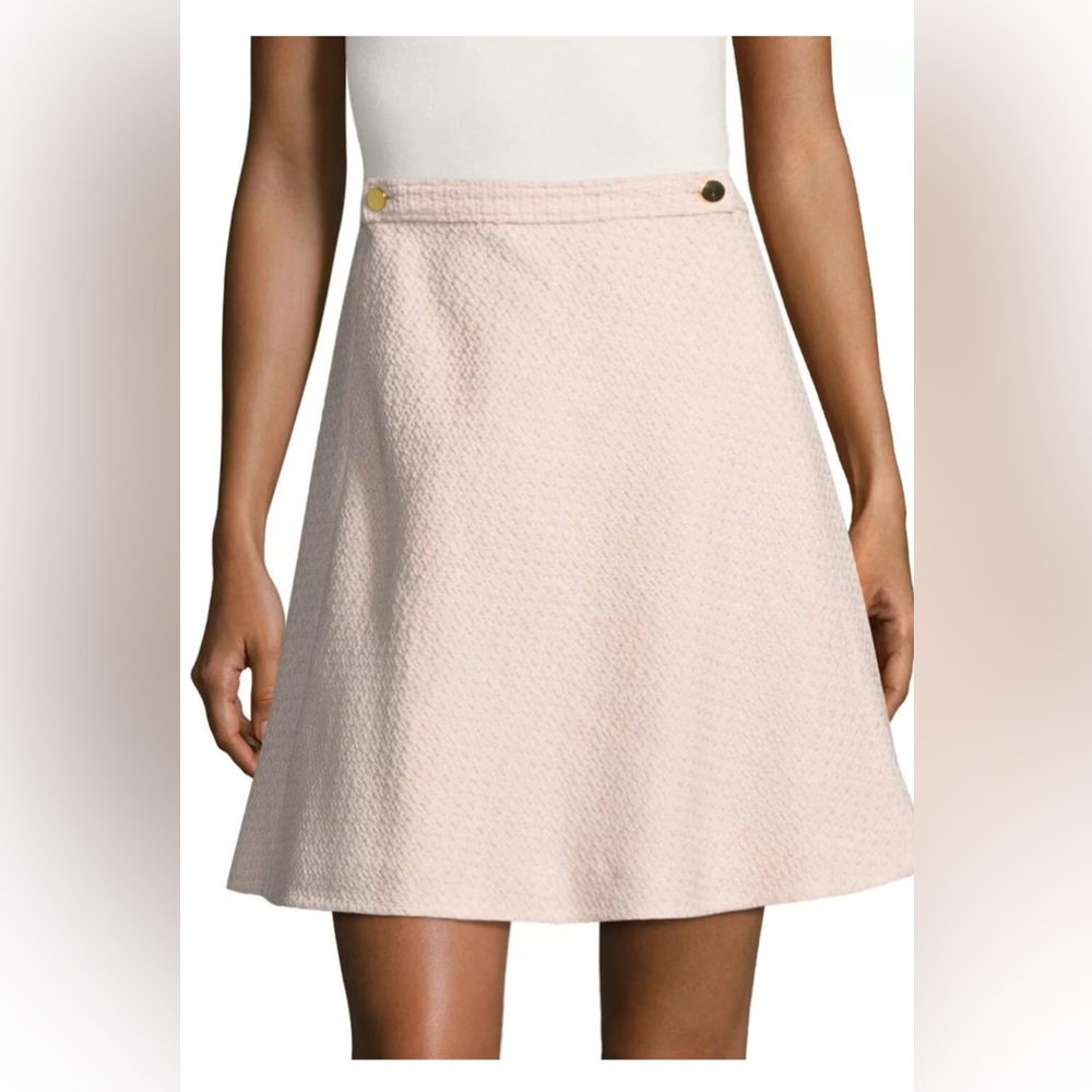 Kate Spade tweed military skirt with tag in rose dew, size 10